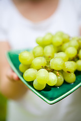 Image showing Fresh green grapes