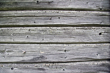 Image showing Fence weathered wood background 