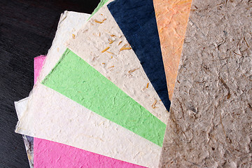 Image showing Handmade Paper Sheets