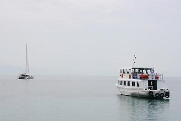 Image showing Boats near Corfu port