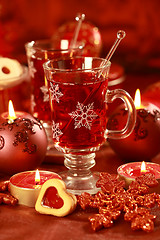 Image showing Hot drink for winter and Christmas