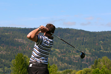 Image showing Male golfer