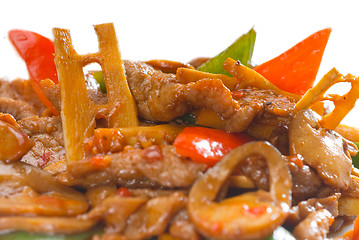 Image showing Chinese beef and vegetables