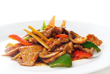 Image showing Chinese beef and vegetables