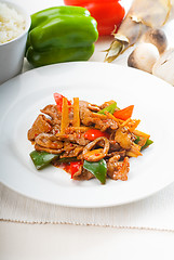 Image showing Chinese beef and vegetables