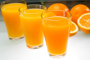 Image showing fresh orange juice