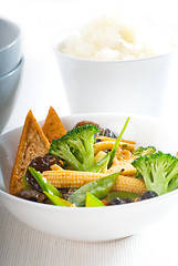 Image showing tofu beancurd and vegetables