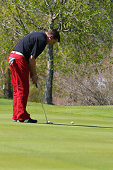 Image showing Male golfer