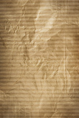 Image showing texture of cardboard crumpled brown paper