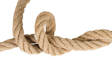 Image showing industrial rope made of hemp