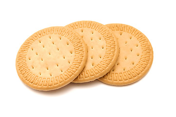 Image showing three shortbread cookies