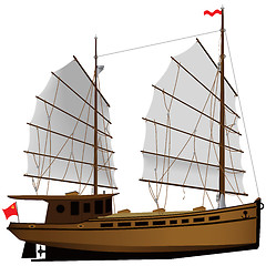 Image showing Oriental ship