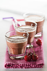 Image showing Cherry smoothie