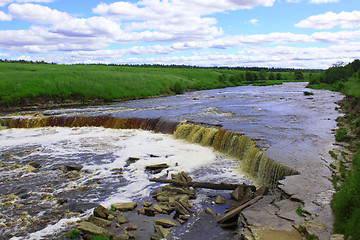 Image showing Waterfall on river