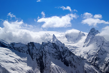 Image showing Mountains in cloud