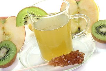 Image showing kiwi-apple tea