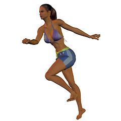 Image showing Woman when running