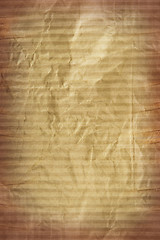 Image showing texture of cardboard crumpled brown paper