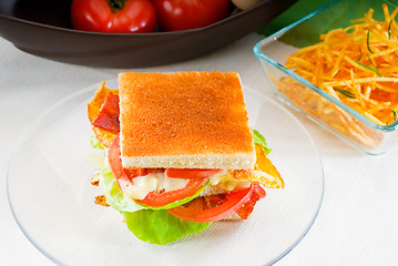 Image showing club sandwich