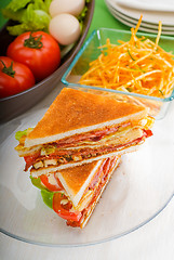 Image showing club sandwich