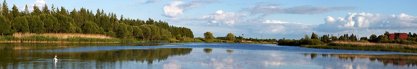 Image showing Lithuanian landscape panorama