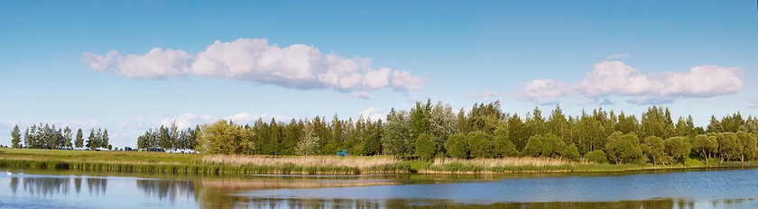 Image showing Lithuanian landscape panorama