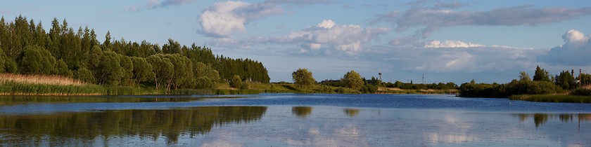 Image showing Lithuanian landscape panorama