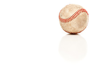 Image showing Single Baseball Isolated on White
