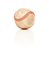 Image showing Single Baseball Isolated on White