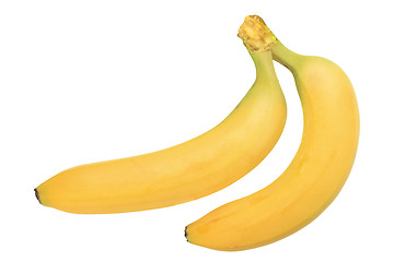 Image showing Two yellow banana