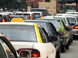 Image showing City traffic jam
