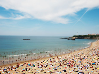 Image showing Miniature beach