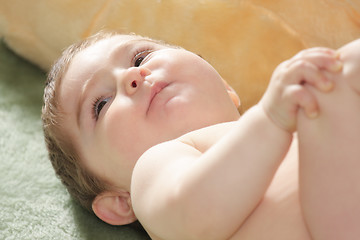 Image showing Baby on floor