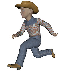 Image showing Young cowpoke