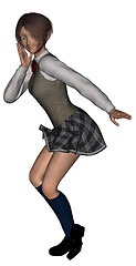 Image showing Japan school girl