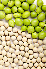 Image showing Peas isolated on White