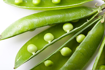 Image showing Peas isolated on White