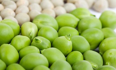 Image showing Peas isolated on White