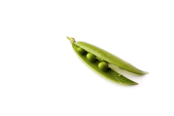 Image showing Peas isolated on White