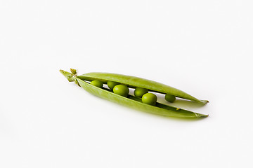 Image showing Peas isolated on White