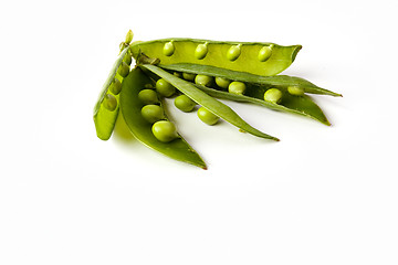 Image showing Peas isolated on White