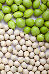 Image showing Peas isolated on White