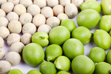 Image showing Peas isolated on White