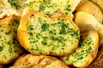 Image showing Garlic And Herb Bread