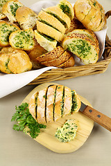 Image showing Garlic And Herb Bread