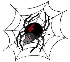 Image showing Big cartoon spider