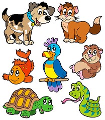 Image showing Pet cartoons collection