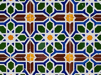 Image showing Portuguese glazed tiles 220