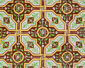 Image showing Portuguese glazed tiles 221