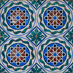 Image showing Portuguese glazed tiles 217